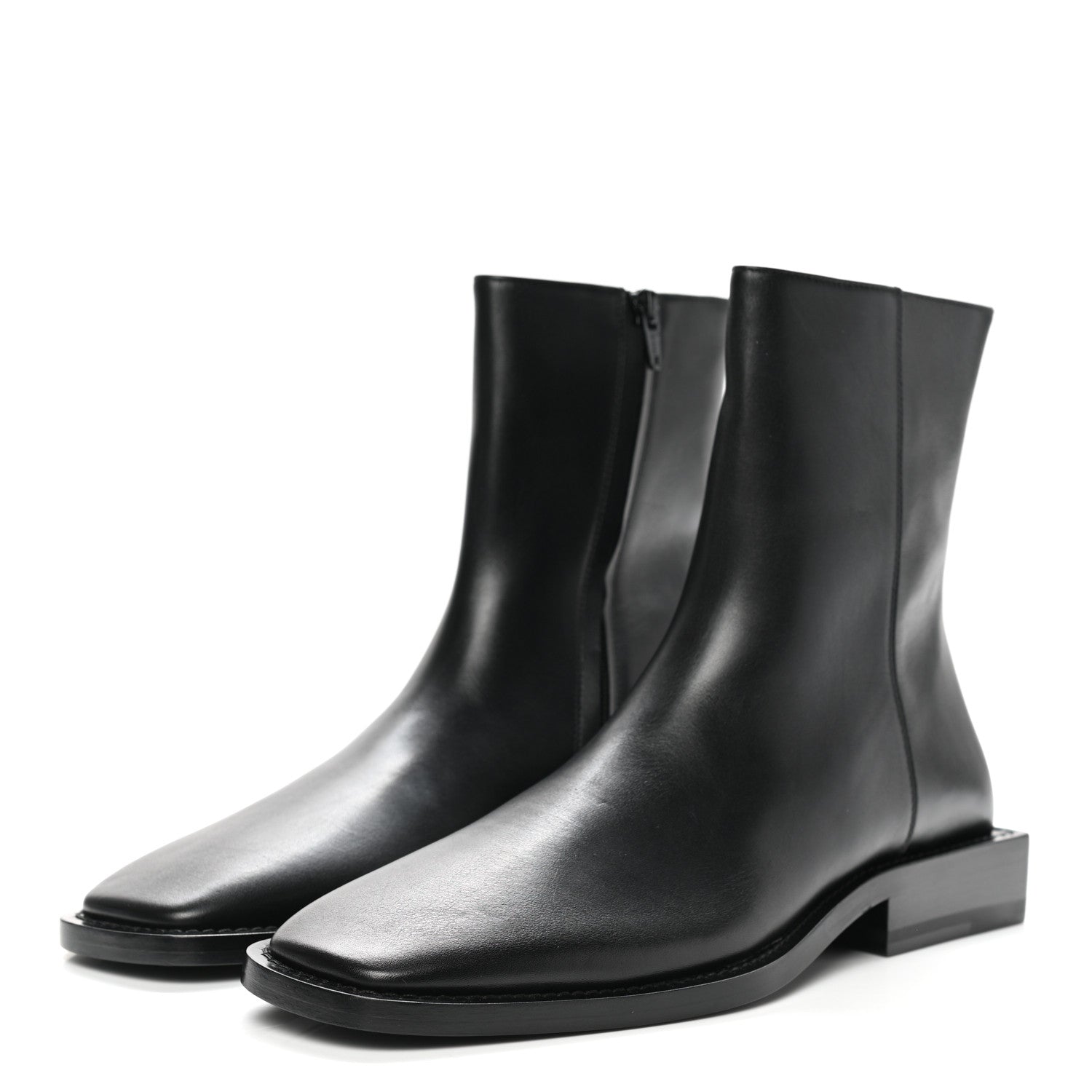 Balenciaga Calfskin Mens Soft Rim Ankle Booties 40 Black 3 of 9