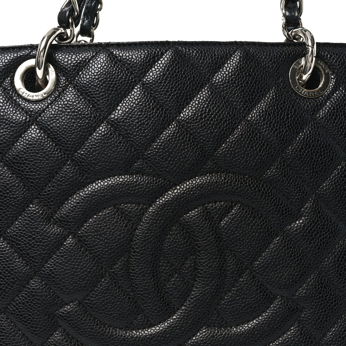 Caviar Quilted XL Grand Shopping Tote GST Black