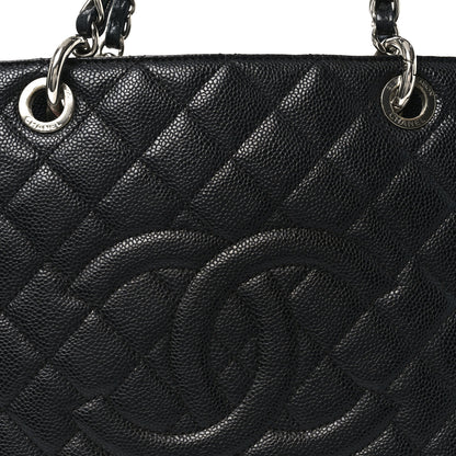 Chanel Caviar Quilted XL Grand Shopping Tote GST Black 8 of 10
