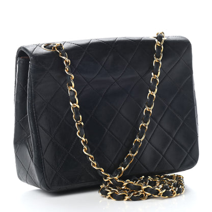Chanel Lambskin Quilted Small Single Flap Black 2 of 9