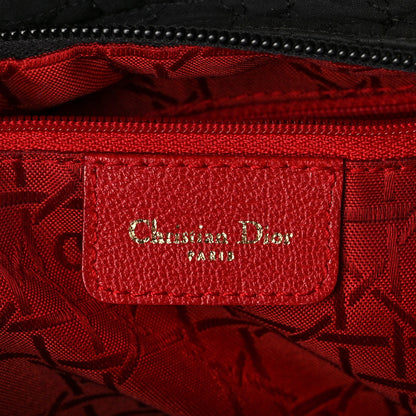 Christian Dior Nylon Cannage Medium Lady Dior Black 6 of 12