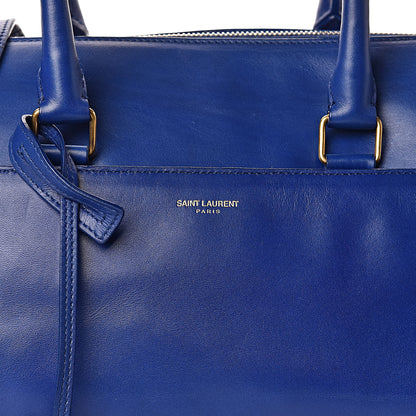 Saint Laurent Calfskin Classic Duffle 6 Marine 8 of 10