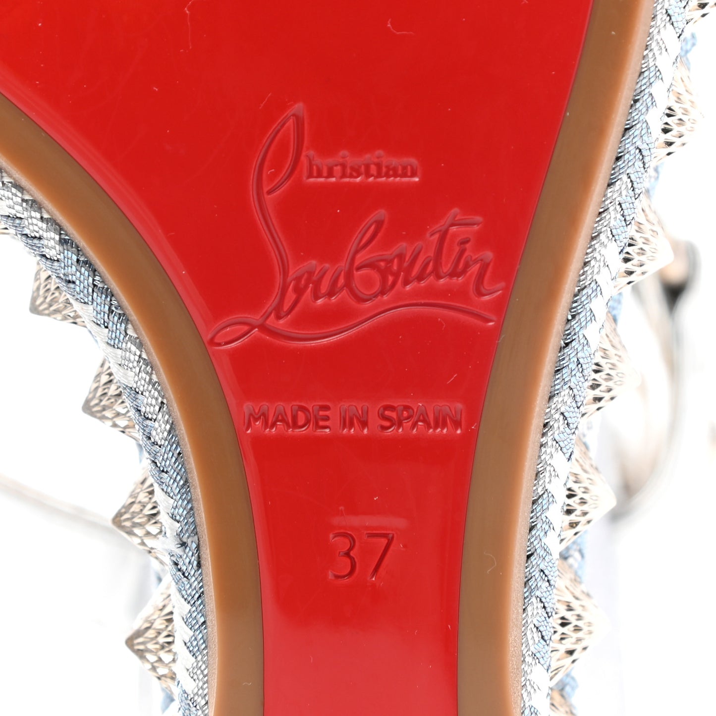 Nappa Pyraclou 110 Wedge Sandals 37 Silver