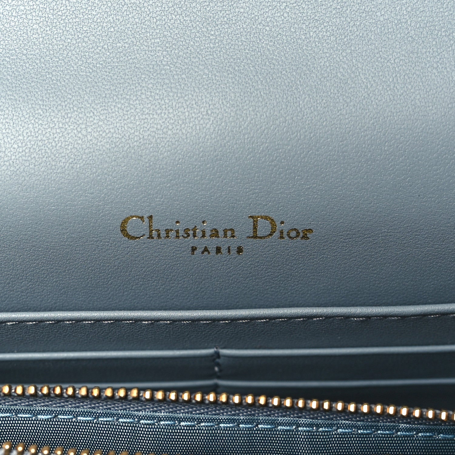 Christian Dior Lambskin Cannage Lady Dior Chain Pouch Cloud Blue 5 of 8