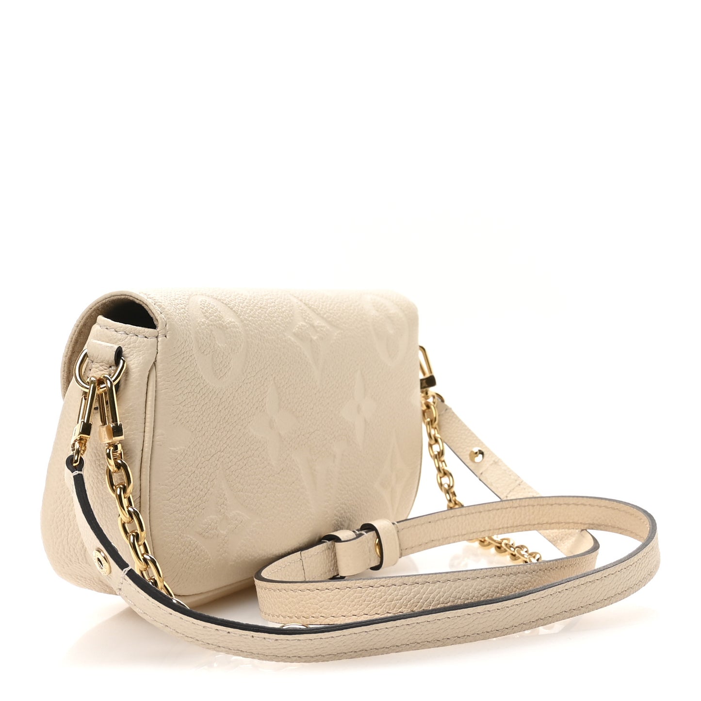 Empreinte Monogram Giant Ivy Wallet On Chain Cream
