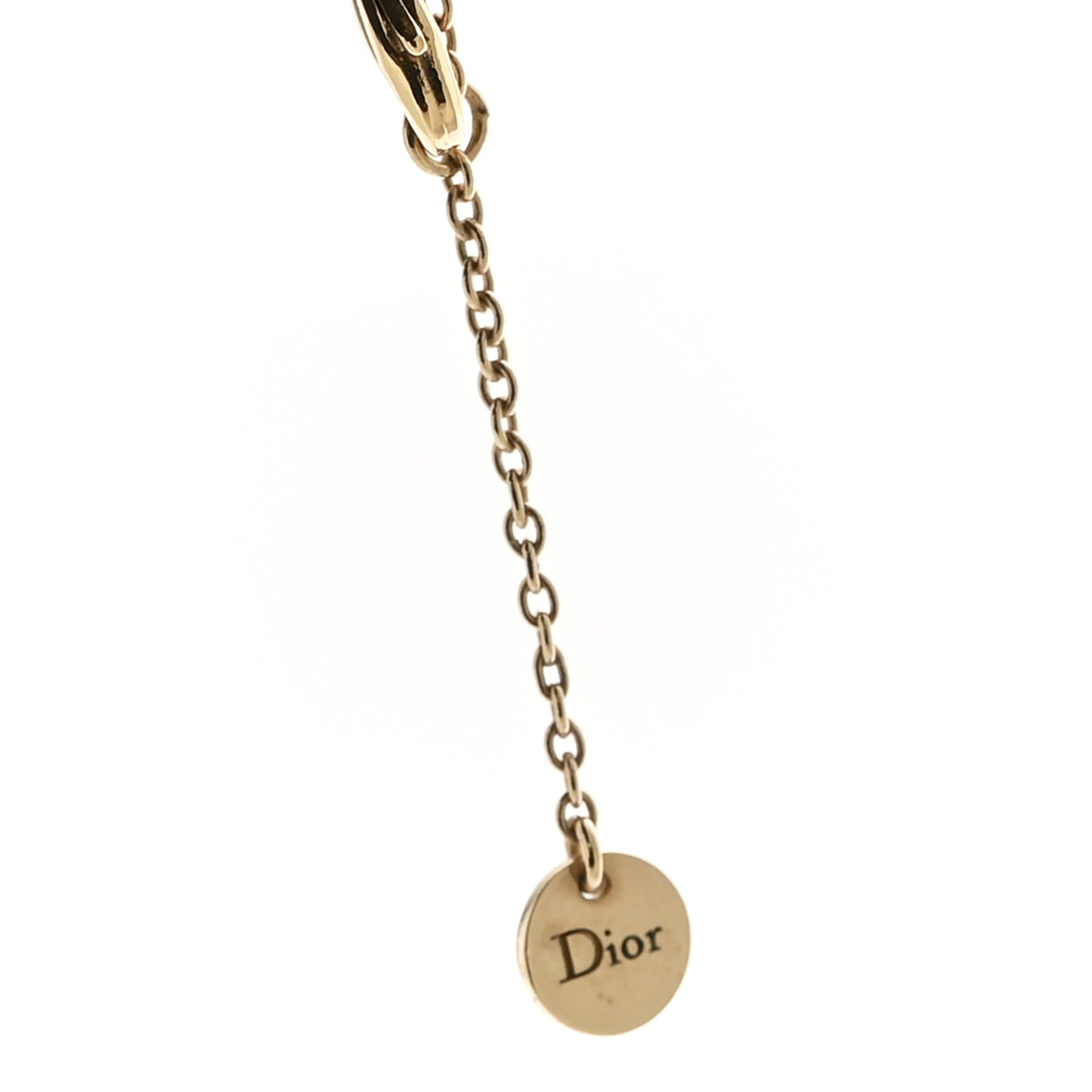 Crystal Pearl CD Shiny-D Tribal Long Necklace Gold