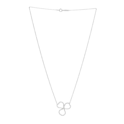 Tiffany Platinum Diamond Large Paper Flowers Pendant Necklace 3 of 6