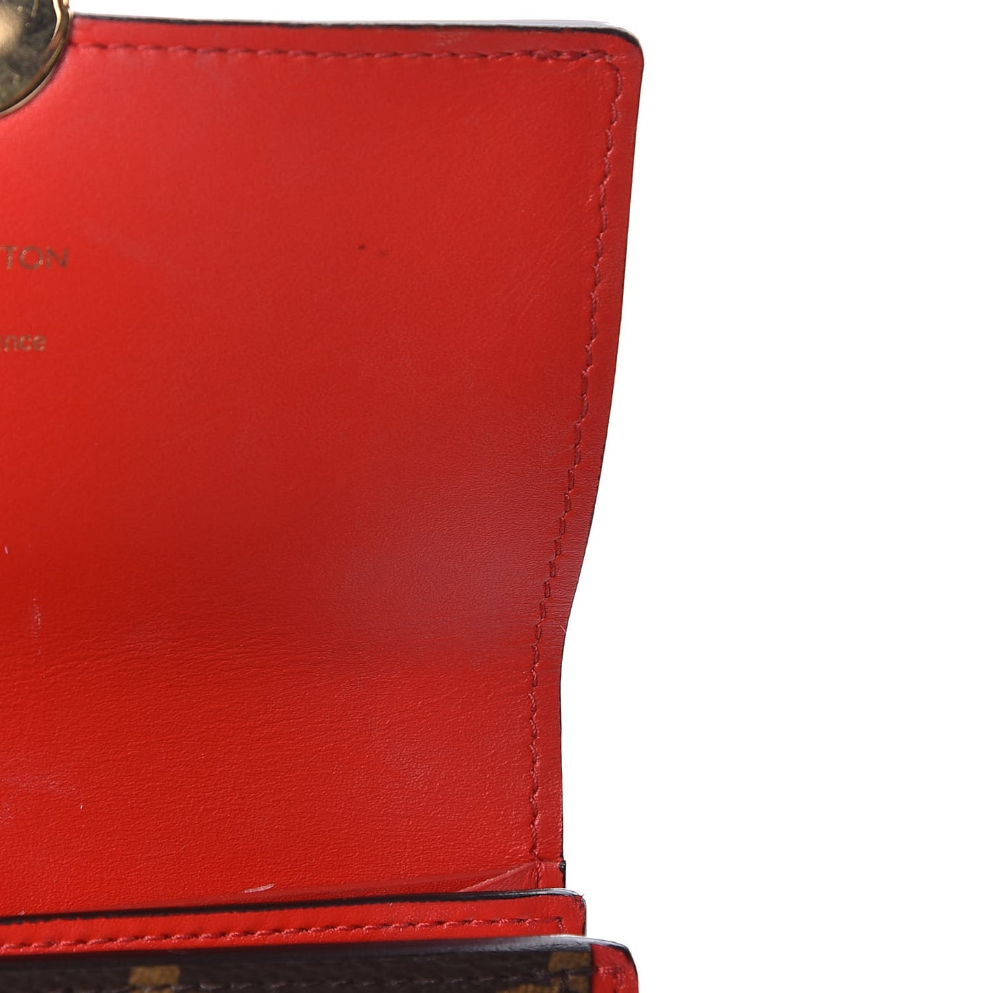 Monogram Flore Compact Wallet Coquelicot