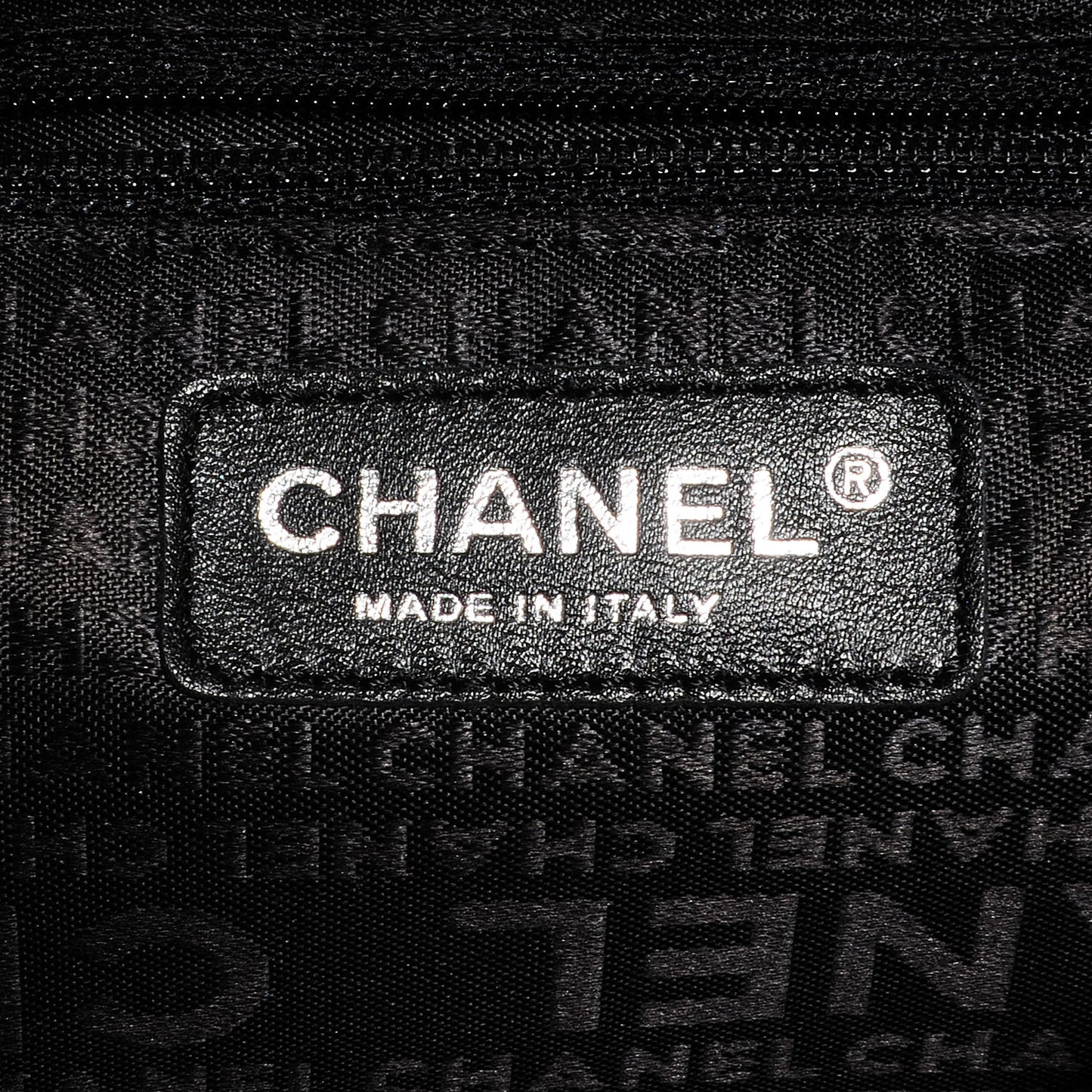 Caviar Square Stitched Large Tote Black