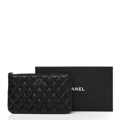 Chanel Aged Calfskin Quilted Medium Reissue Cosmetic Case So Black 8 of 8