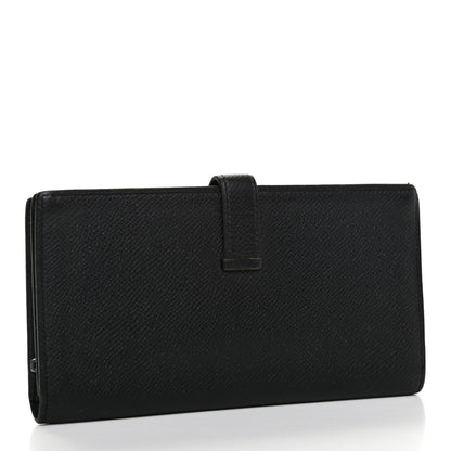 Hermes Epsom Bearn Gusset Wallet Black 3 of 7
