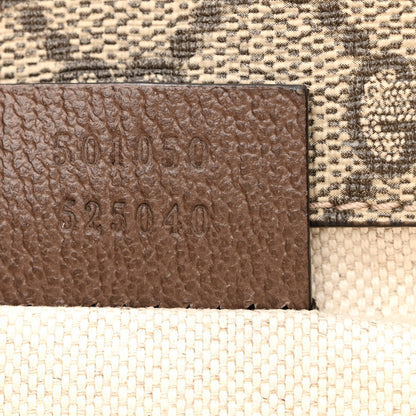 Gucci GG Supreme Monogram Web Small Neo Vintage Double Flap Messenger Bag Beige New Acero 9 of 12