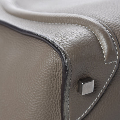 Celine Drummed Calfskin Mini Luggage Souris 13 of 17