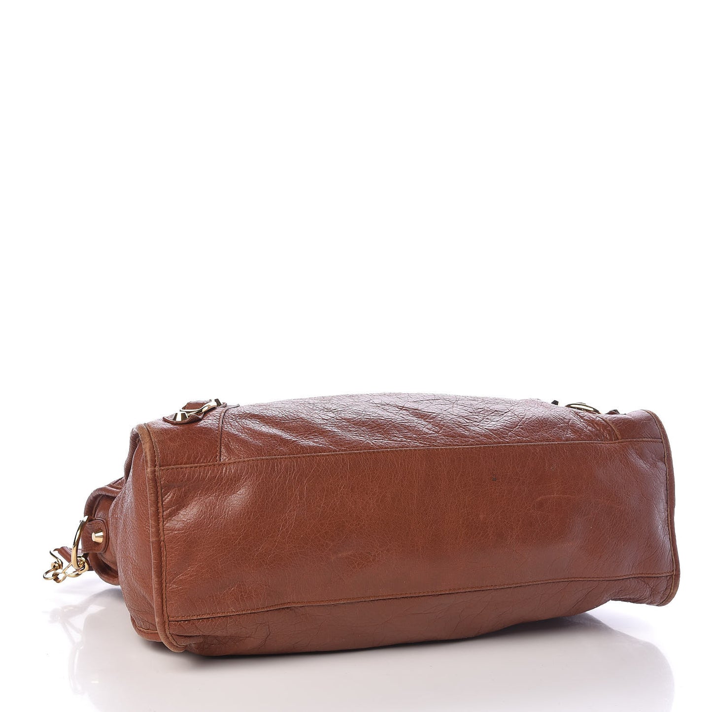 Agneau Classic Gold Hardware City Marron Cognac