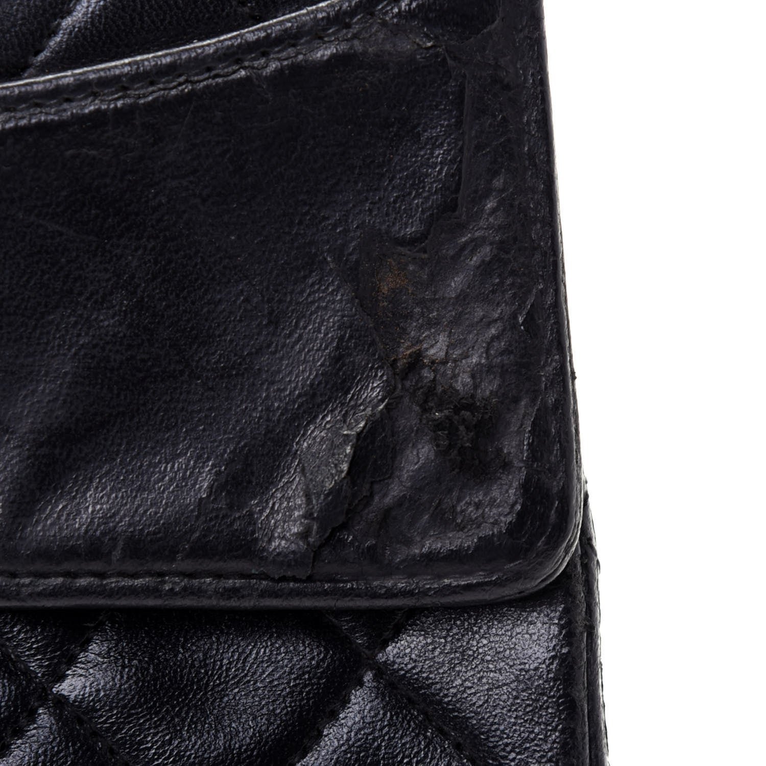 Chanel Lambskin Quilted Medium Single Flap Black 16 of 24