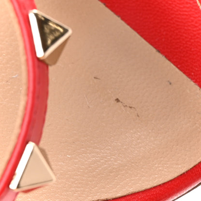Valentino Garavani Calfskin Nappa Rockstud 60mm Caged Slide Sandals 41 Rosso Valentino 11 of 12