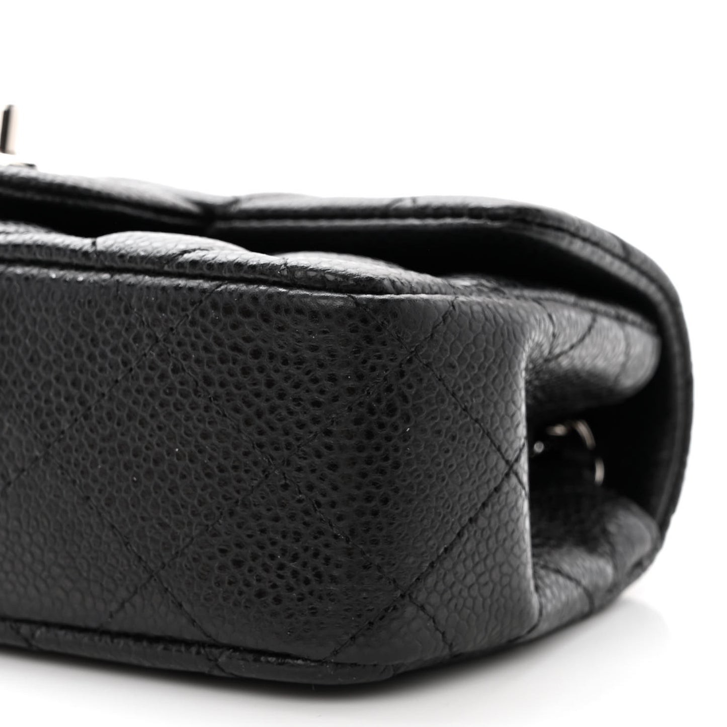 Caviar Quilted Extra Mini Flap Black