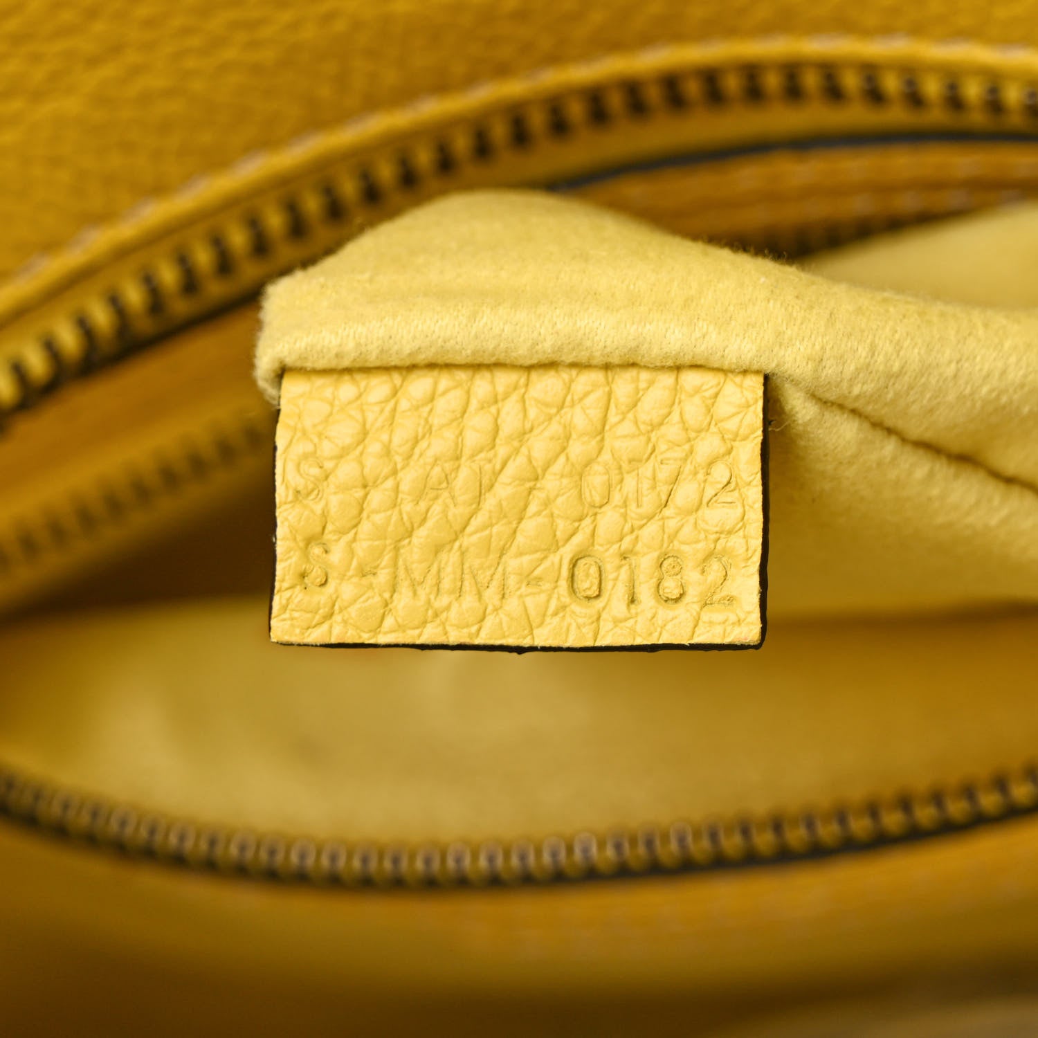 Celine Drummed Calfskin Micro Luggage Citron 7 of 18