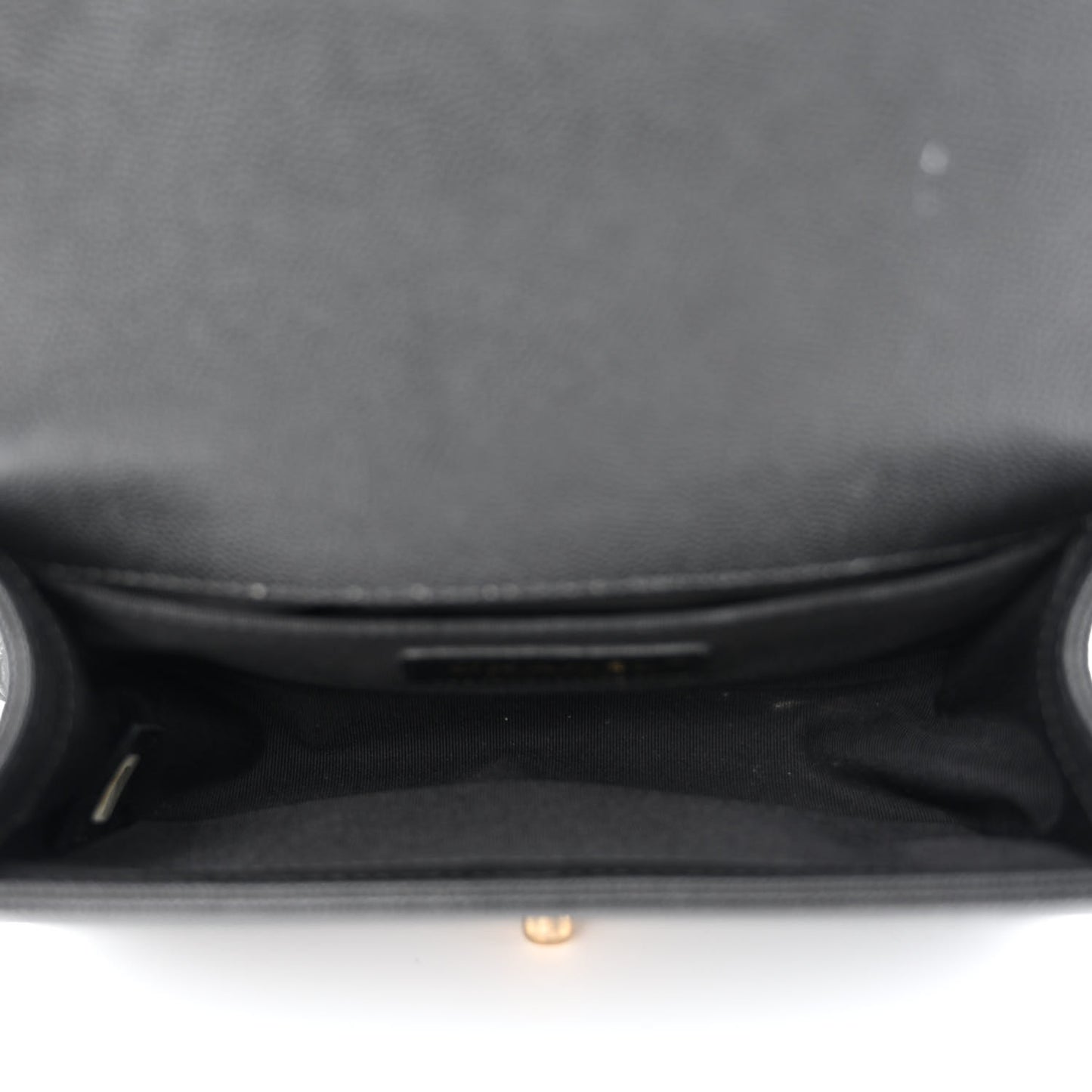 Caviar Quilted Small Boy Flap Black