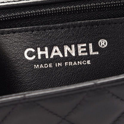 Chanel Lambskin Quilted Mini Rectangular Flap So Black 6 of 9