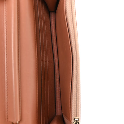 Chanel Lambskin Quilted Wallet on Chain WOC Salmon Pink 5 of 12