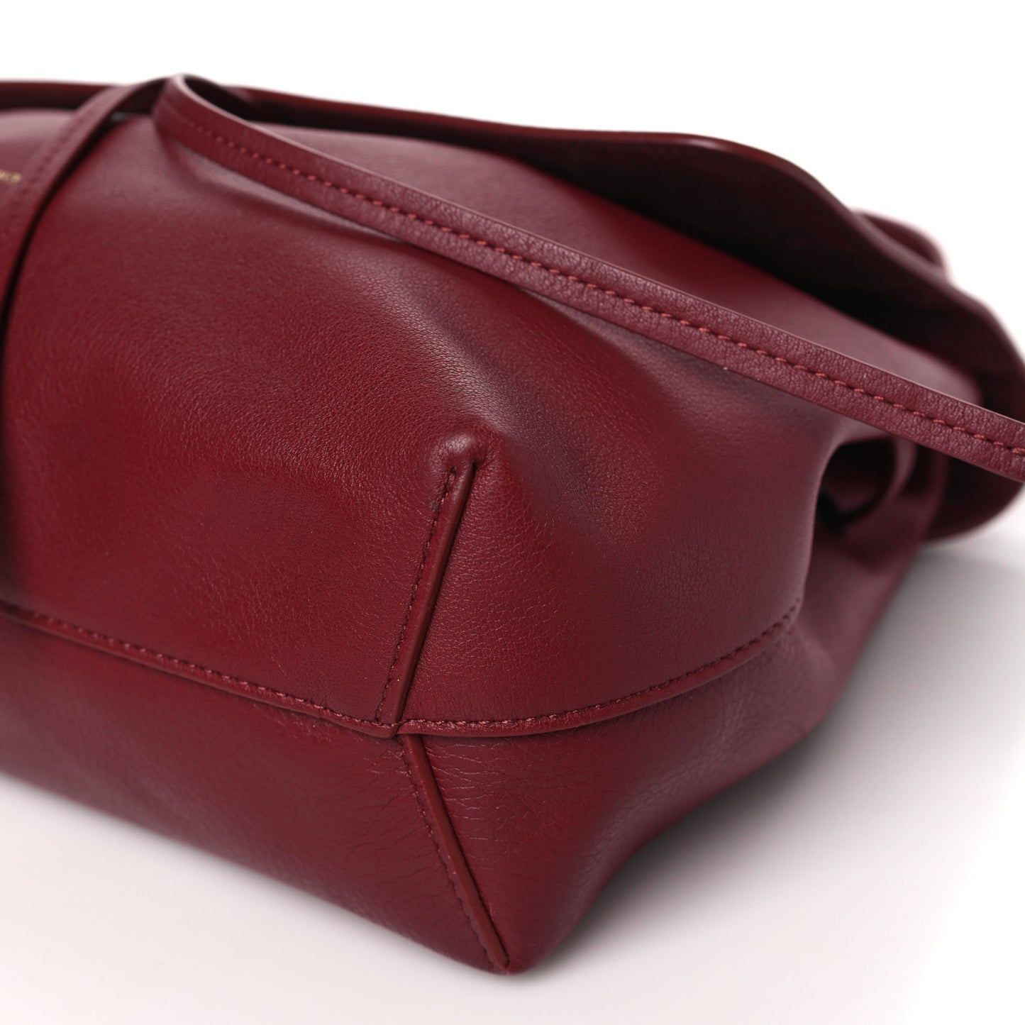 Calfskin Mini Soft Lady Bag Claret