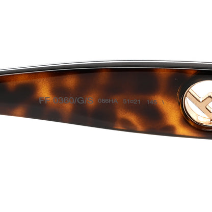 Fendi Acetate F is Fendi Cat Eye Sunglasses FF 0360/G/S Havana 5 of 7
