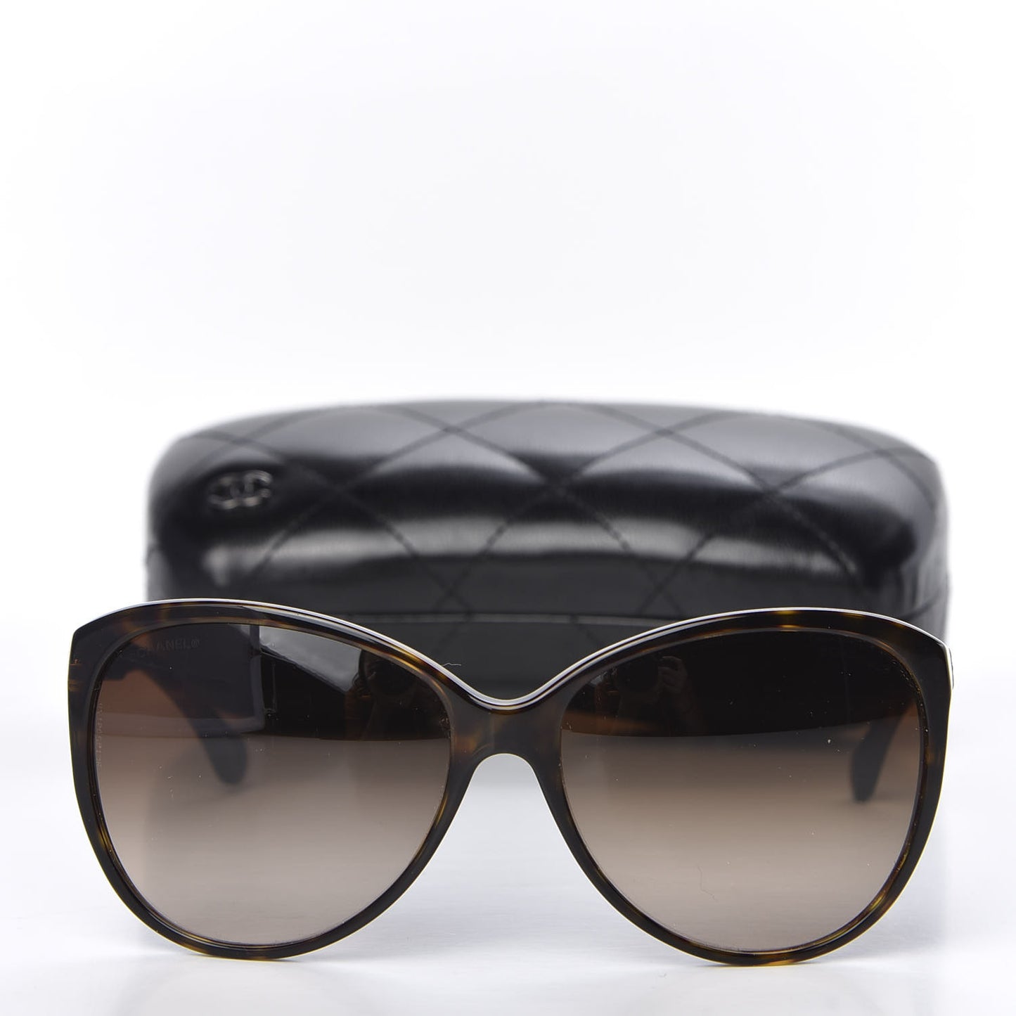 Quilted CC Sunglasses 5225-Q Tortoise