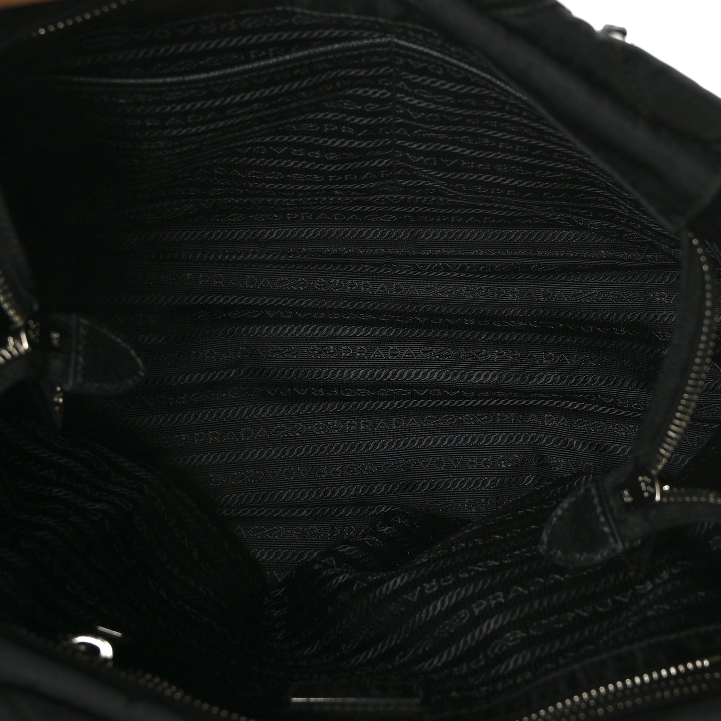 Nylon Tessuto Impuntu Quilted Tote Black