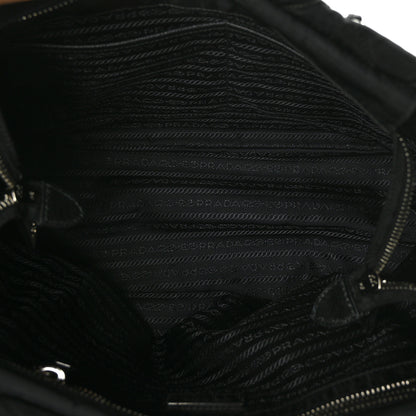 Prada Nylon Tessuto Impuntu Quilted Tote Black 4 of 7