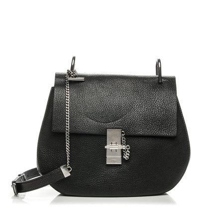 Chloe Grained Lambskin Medium Drew Shoulder Bag Black 1 of 7