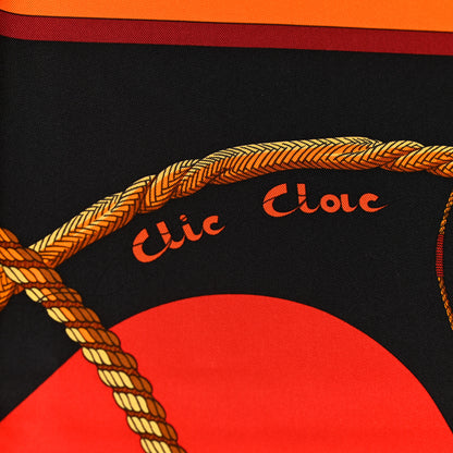 Hermes Silk Clic Clac Tattoo Scarf 90 5 of 5