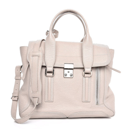 3.1 Phillip Lim 3.1 Textured Calfskin Medium Pashli Satchel Tote Pelle Feather 1 of 9