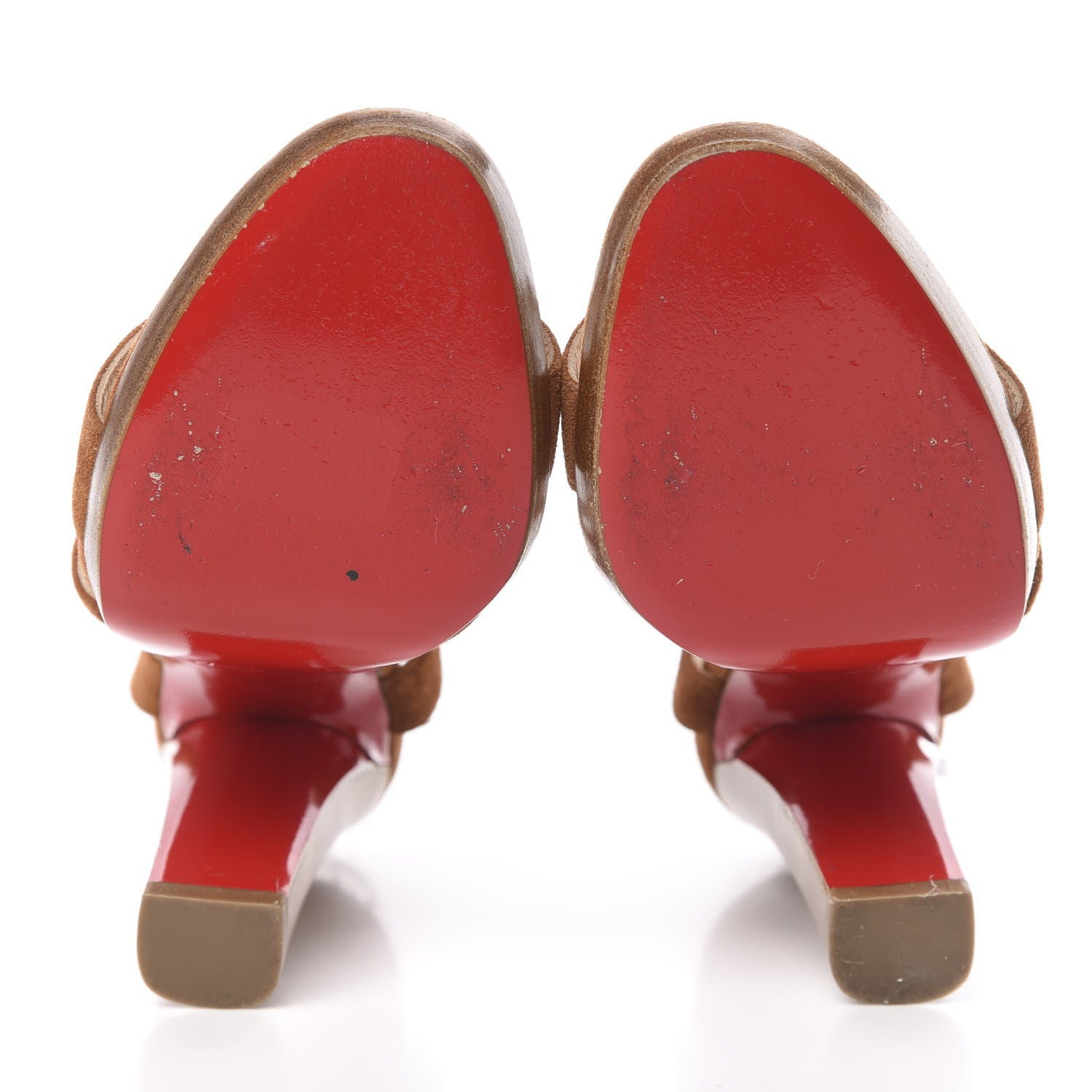 Christian Louboutin Veau Velours Corsini Platform 120 Sandals 36 Cannelle Noce Luc 5 of 12