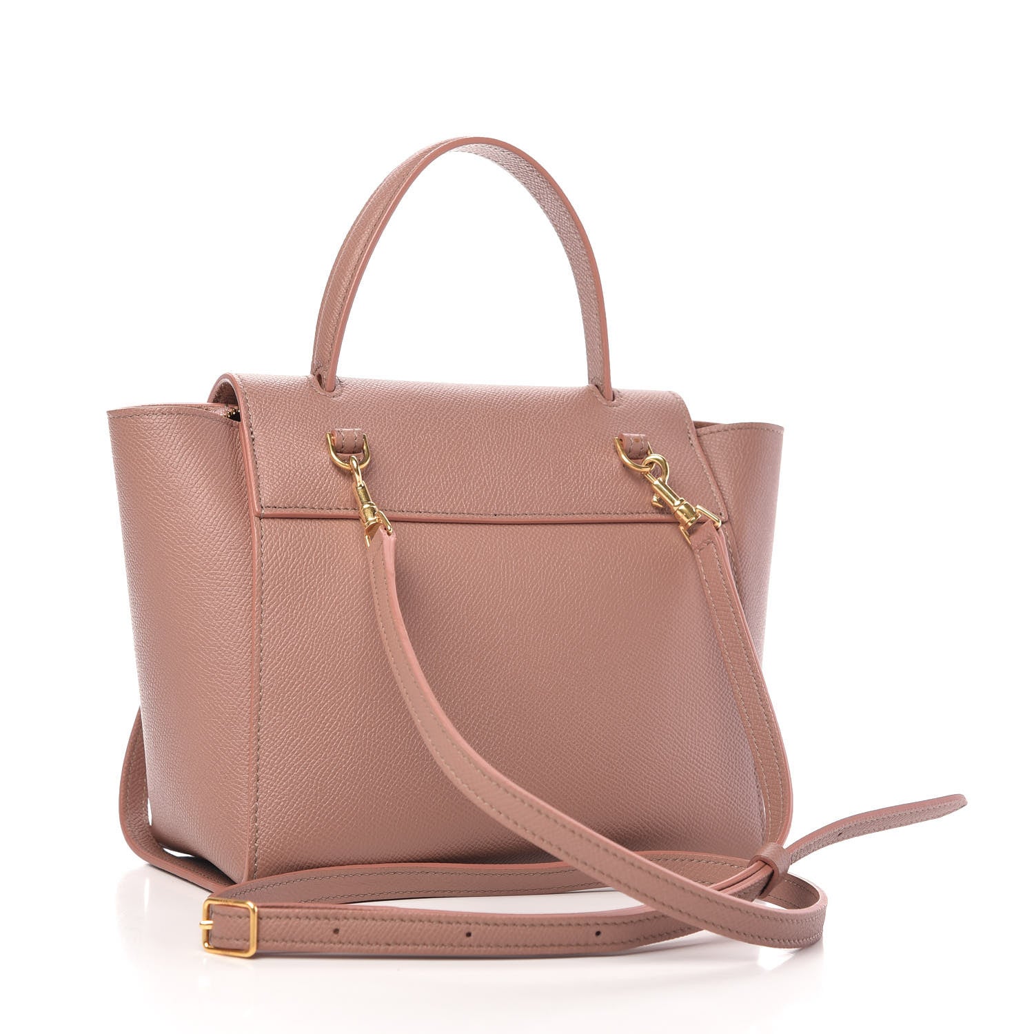 Celine Grained Calfskin Nano Belt Bag Antique Rose 3 of 9