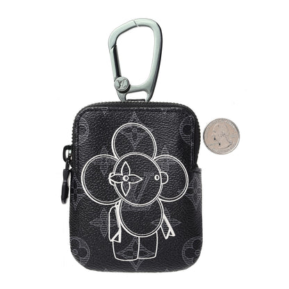 Louis Vuitton Monogram Eclipse Vivienne Zipper Key Ring 2 of 7
