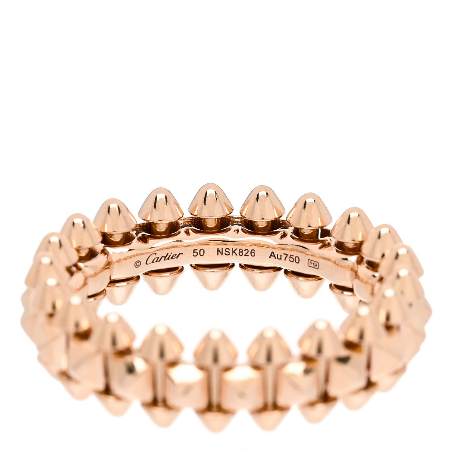 Cartier 18K Pink Gold SM Clash De Cartier Ring 50 5.25 4 of 5