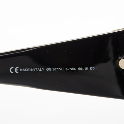 Gucci Floral Sunglasses 3077/S Black White 5 of 8