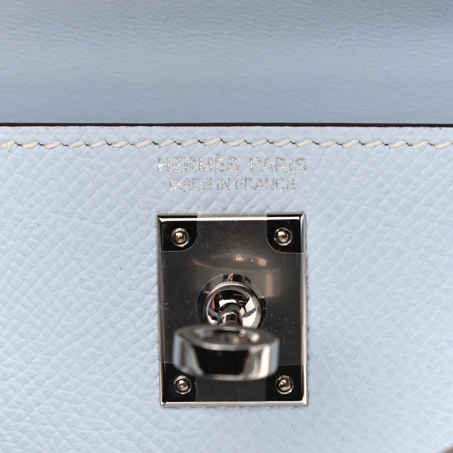 Hermes Epsom Mini Kelly Sellier 20 Bleu Brume 6 of 10