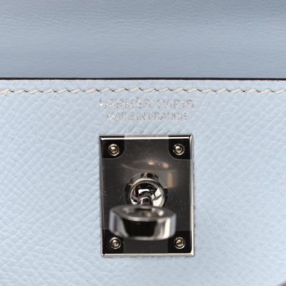 Hermes Epsom Mini Kelly Sellier 20 Bleu Brume 6 of 10