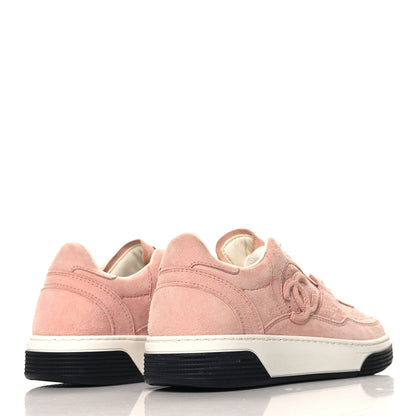Chanel Suede Womens CC Sneakers 36 Pink 5 of 8