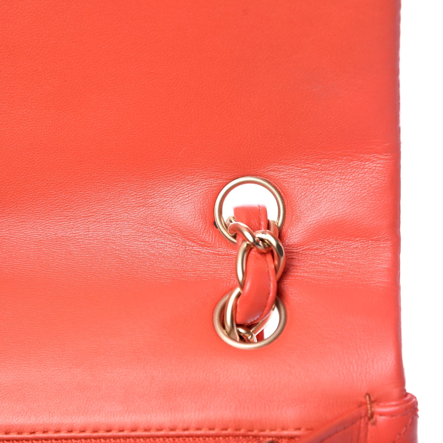 Lambskin Quilted Maxi Single Flap Red