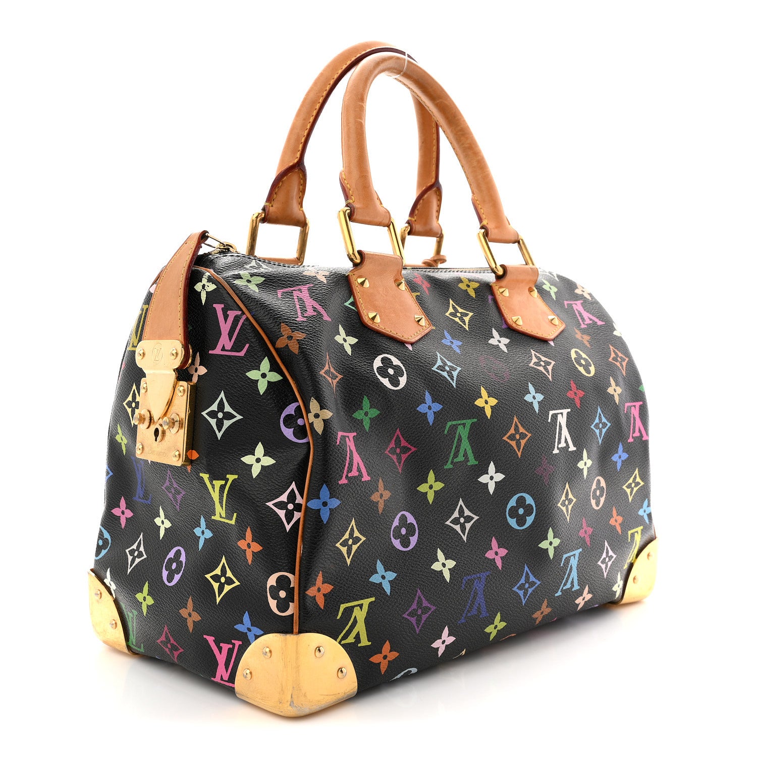 Louis Vuitton Monogram Multicolor Speedy 30 Black 3 of 13