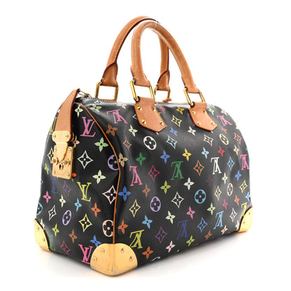 Louis Vuitton Monogram Multicolor Speedy 30 Black 3 of 13
