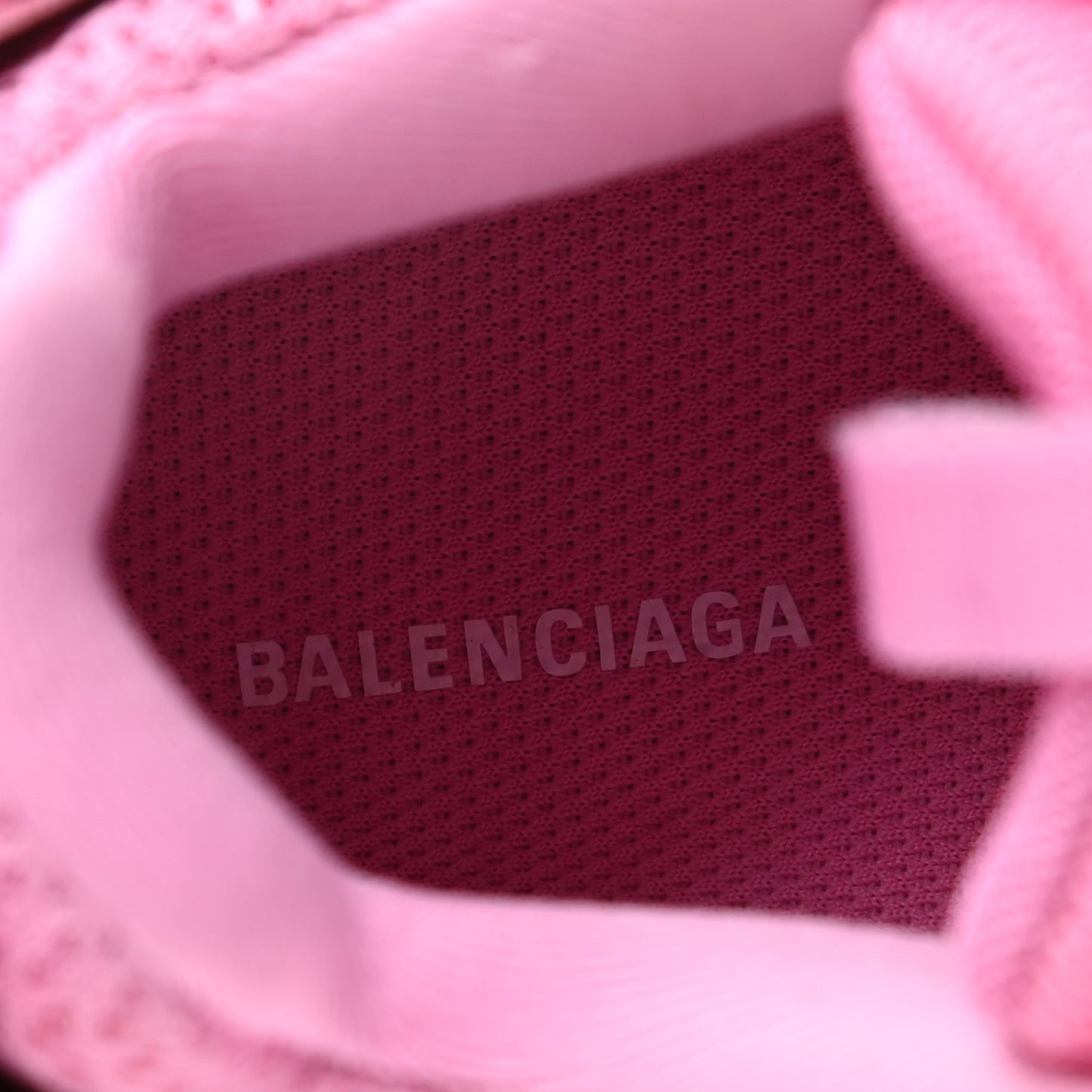 Mesh Nylon Womens Track Sneakers 37 Pink