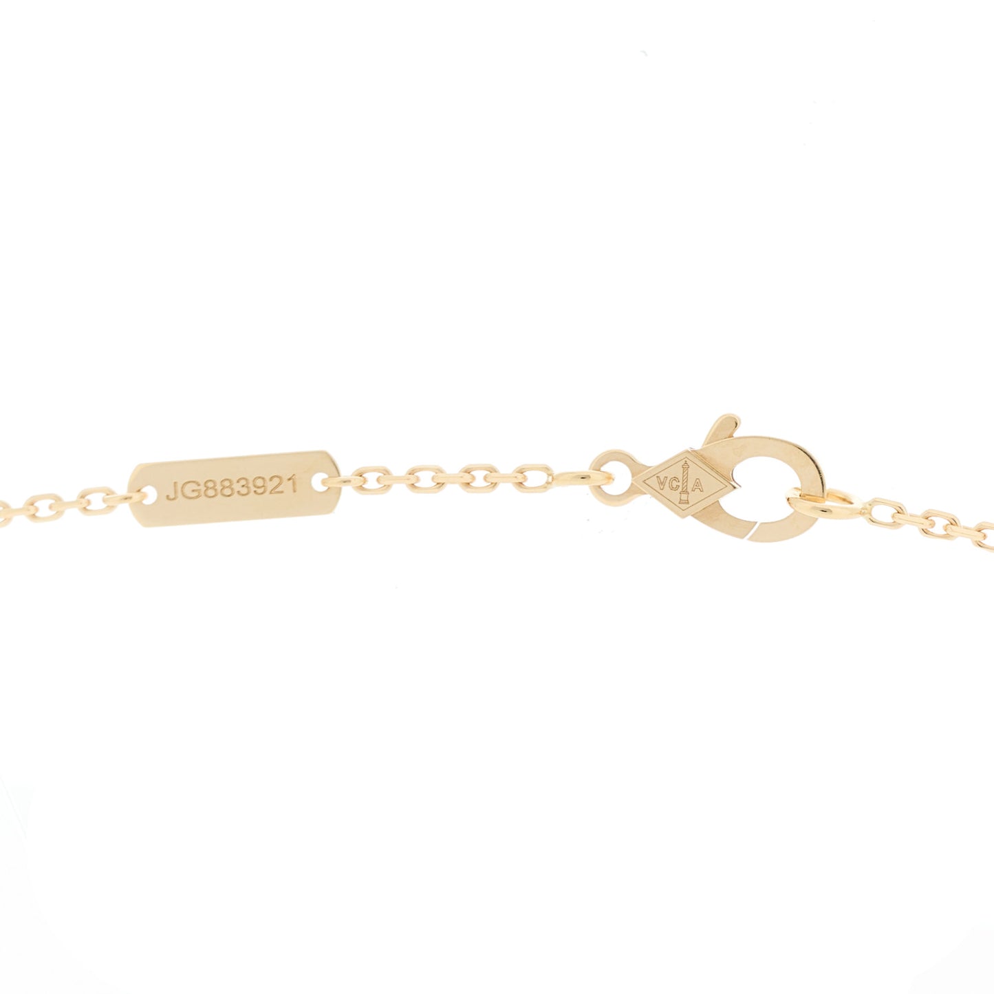 VAN CLEEF &amp; ARPELS 18K Yellow Gold Blue Agate Vintage Alhambra Pendant Necklace