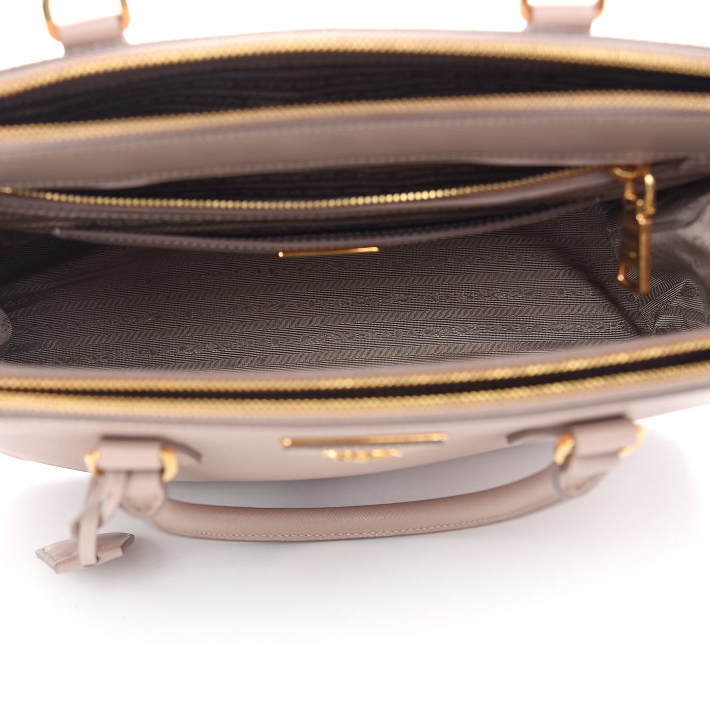 Saffiano Medium Galleria Double Zip Tote Cipria