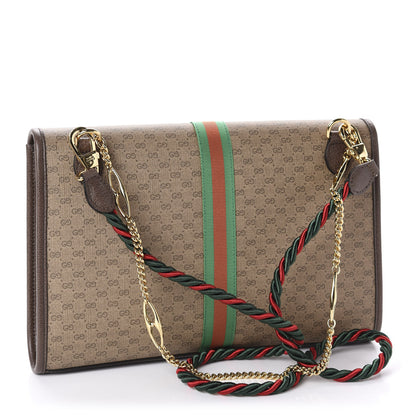 Gucci Mini Vintage GG Supreme Monogram Web Medium Rajah Slim Flap Shoulder Bag Beige New Acero 3 of 10