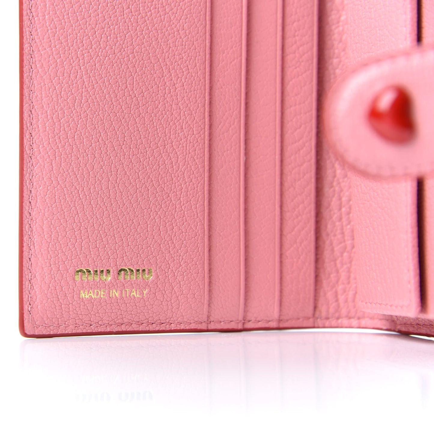 Goatskin Madras Love Forever Wallet Rosa