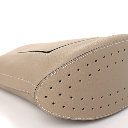 Delvaux Taurillon Pin Daily Surpique Bucket Sand 8 of 9